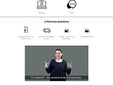 Contactez le service client du site en langue des signes avec Sourdline